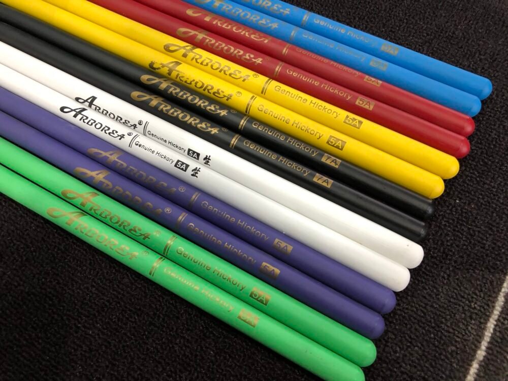 colorful drumsticks